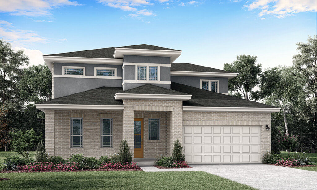 New Patio Homes for Sale Near Me - Anthem Cottages The Honeysuckle Elevation B Rendering