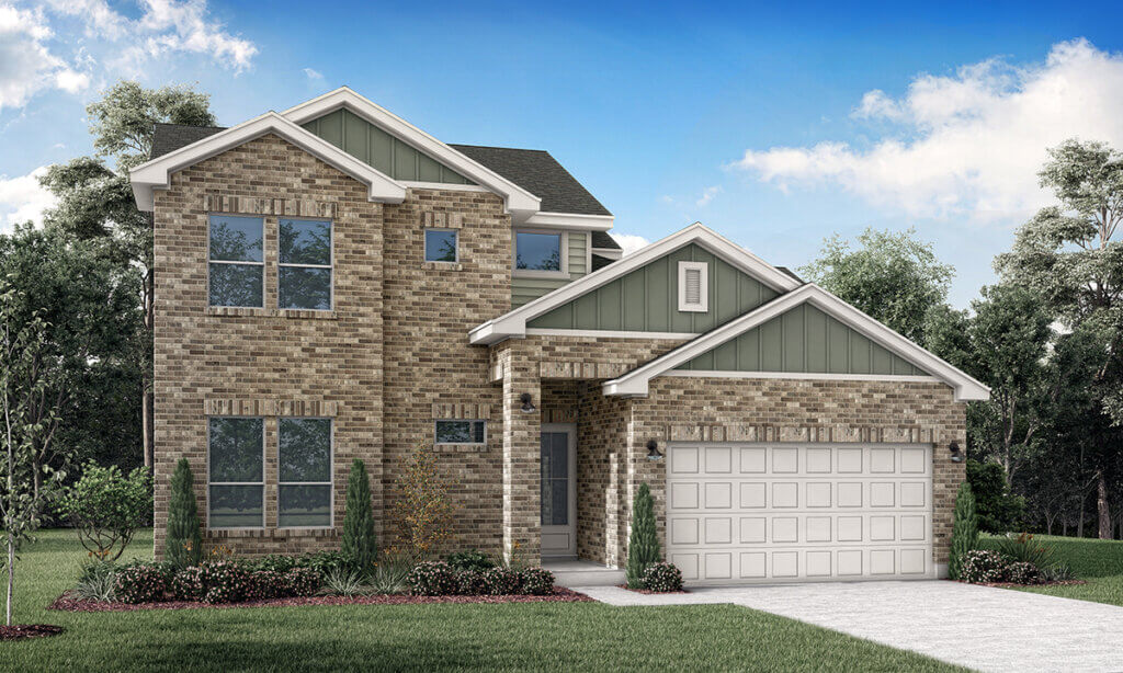 modern style cottage homes - Anthem Cottages The Verbena Elevation A Rendering