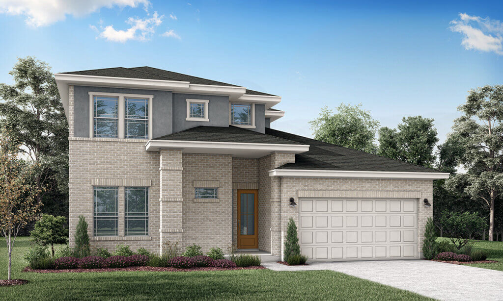 modern style cottage homes - Anthem Cottages The Verbena Elevation B Rendering