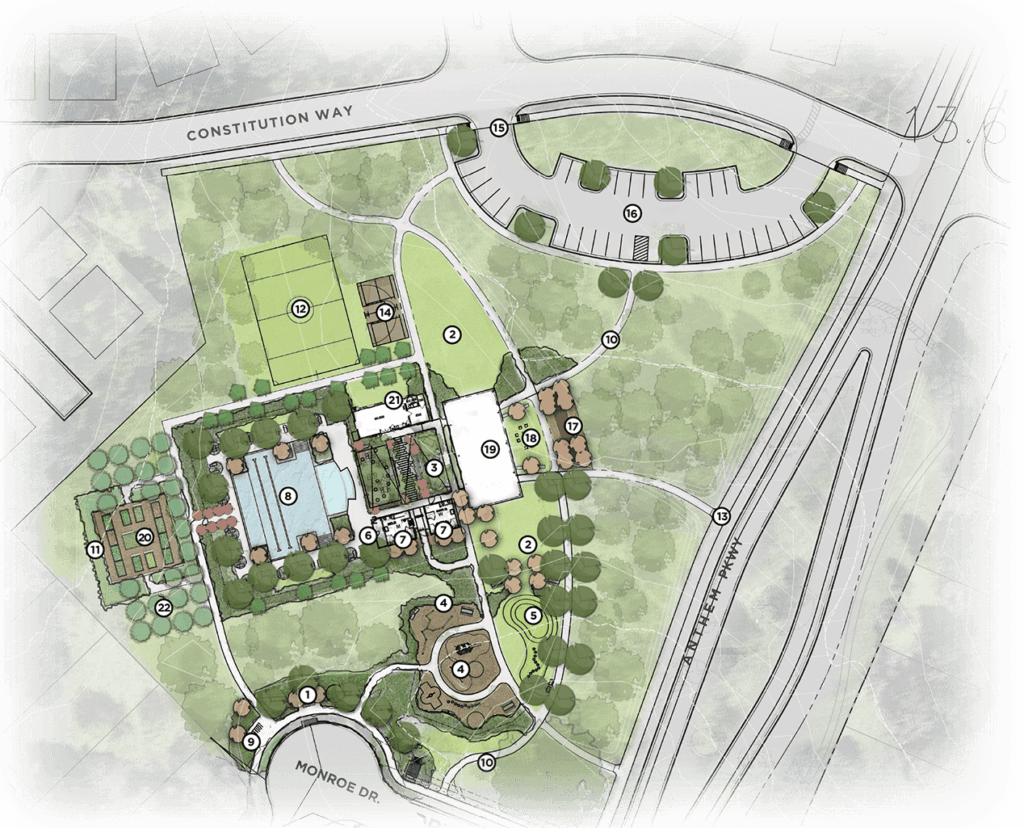 Anthem's Amenity Center Site Plan Rendering