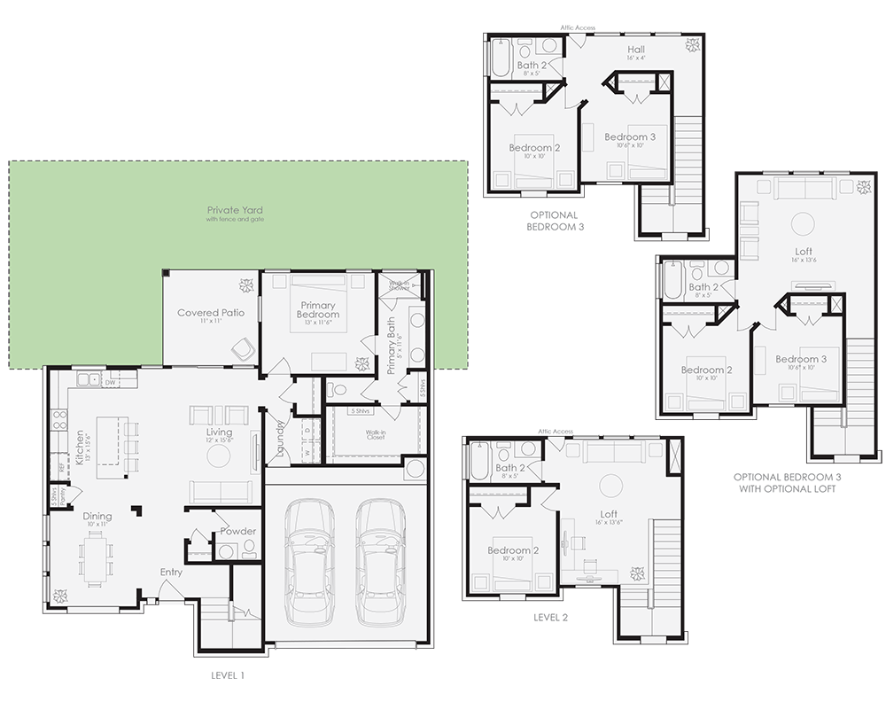 cottage style homes for sale - The Larkspur Floorplan Image