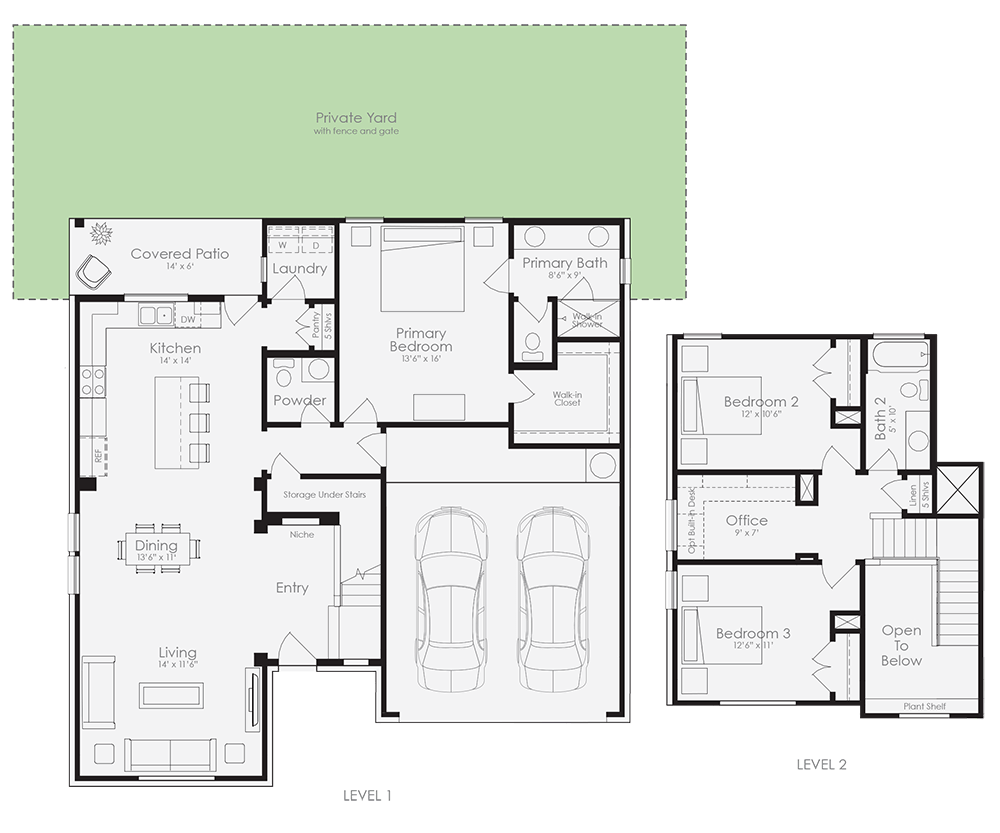 new homes for sale in Kyle Texas - The Cardinal Floorplan Image