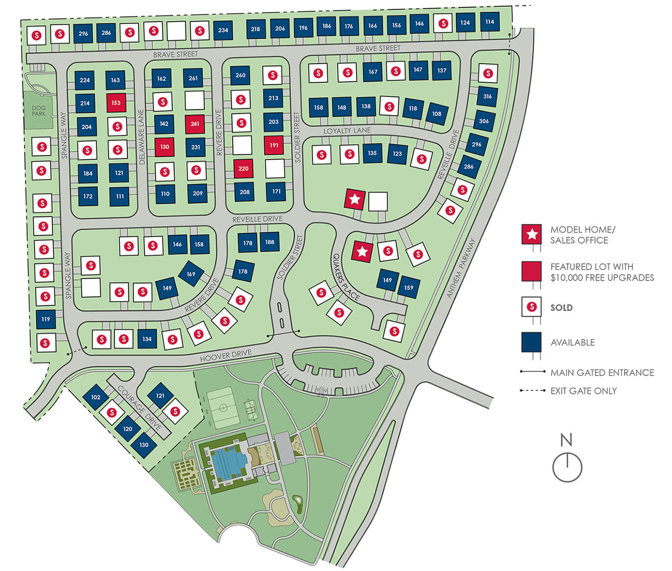Cottage Style Home - Anthem Cottages Site Plan Rendering February 12 2026