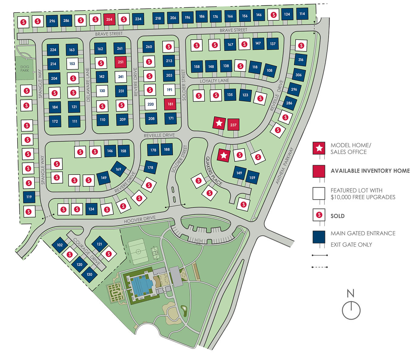 Cottage Style Home - Anthem Cottages Site Plan Rendering May 7 2026