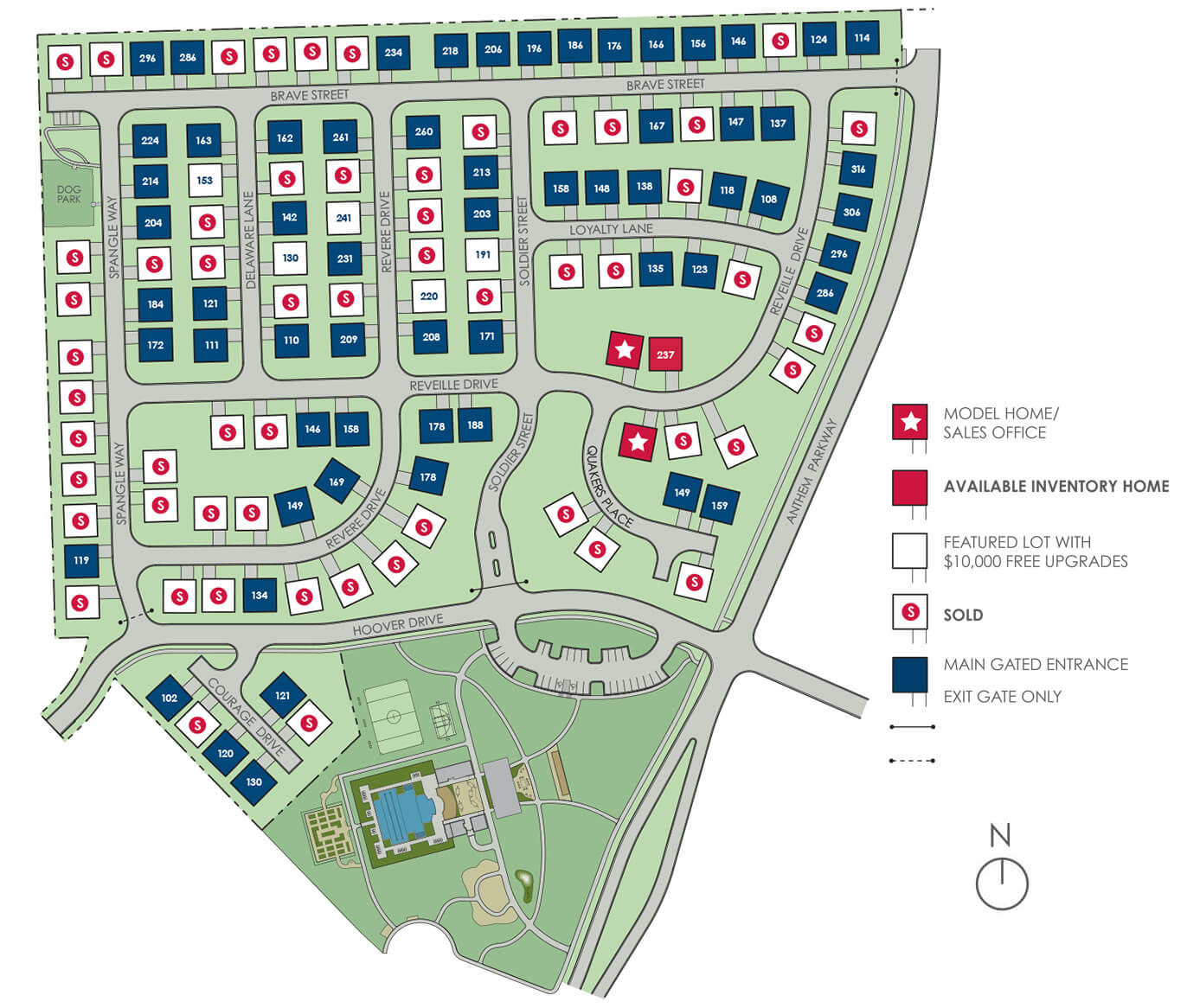 Cottage Style Home - Anthem Cottages Site Plan Rendering June 3 2026